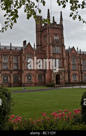 L'edificio Lanyon, Queen's University di Belfast, Irlanda del Nord, Regno Unito Foto Stock