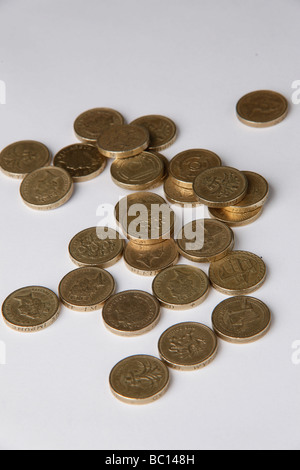 Monete di libbra Foto Stock