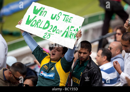 Ventole pakistane durante il mondo ICC venti20 finale tra Pakistan e Sri Lanka al Signore il 21 giugno 2009 a Londra Inghilterra. Foto Stock