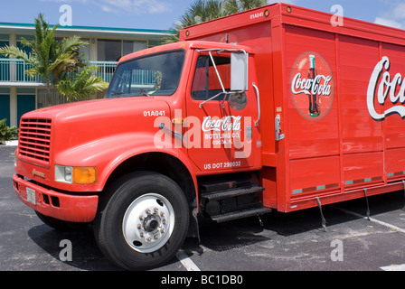 Coca-Cola carrello consegna al Holiday Inn Cocoa Beach, Florida Foto Stock