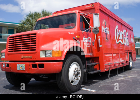 Coca-Cola carrello consegna al Holiday Inn Cocoa Beach, Florida Foto Stock