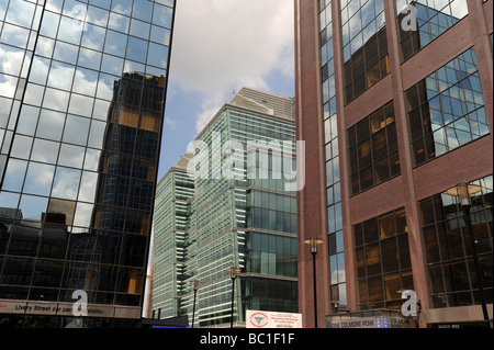 Architettura moderna a Colmore Row Birmingham Regno Unito Foto Stock