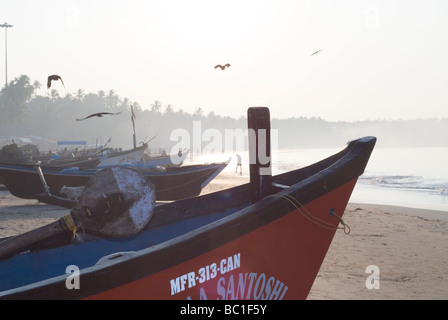 Barca da pesca, Palolem beach, Goa, India Foto Stock