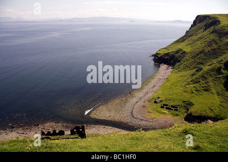 Penisola di Trotternish, Isola di Skye, Ebridi Interne, costa ovest della Scozia, Regno Unito Foto Stock
