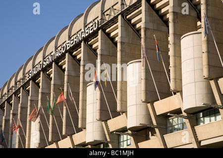 Santiago Bernabeu Stadium casa del Real Madrid Football Club, Madrid, Spagna Foto Stock