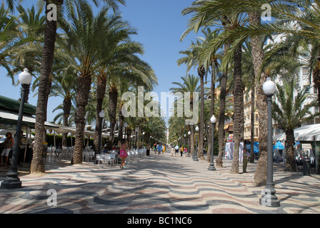 Paseo de la Explanada de España, Alicante, Comunidad Valenciana, Spagna Foto Stock