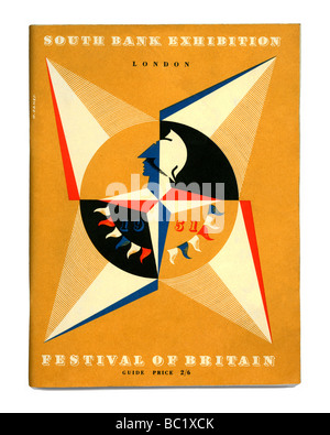 Coperchio della guida ufficiale prenota al 1951 Festival di Gran Bretagna South Bank mostra, Londra Foto Stock