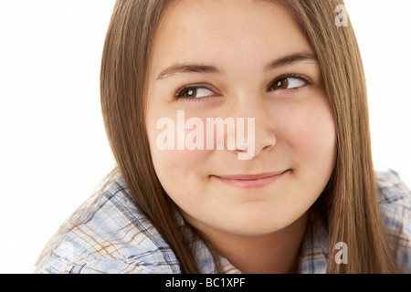 Ritratto di sorridente ragazza giovane Foto Stock