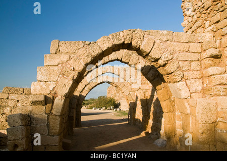 Cesarea rovine Israele Foto Stock