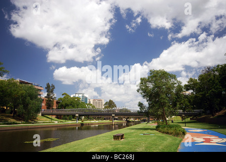 Parramatta passerella e ponte, Nuovo Galles del Sud, Australia. Foto Stock