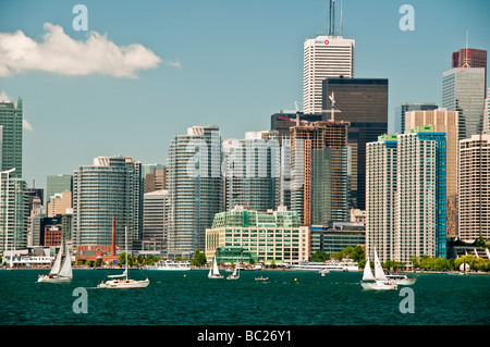 Toronto waterfront con condomini, ufficio torri,Toronto, Ontario Canada Foto Stock