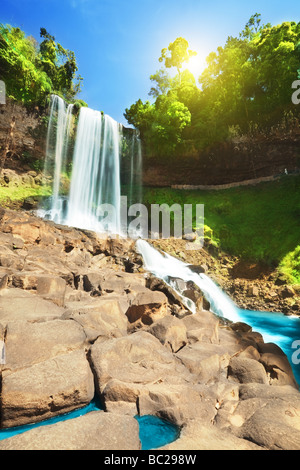 Dambri cascata in altopiano centrale del Vietnam Foto Stock