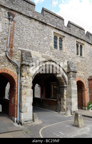 Kings Gate aka Kingsgate in Winchester Hampshire Inghilterra Foto Stock