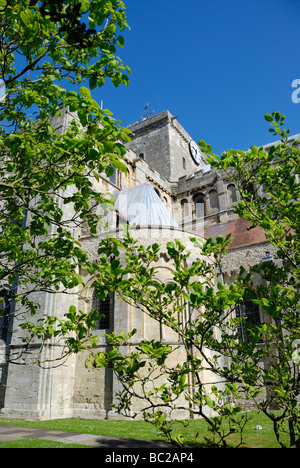 Romsey Abbey Romsey Hampshire Inghilterra Foto Stock