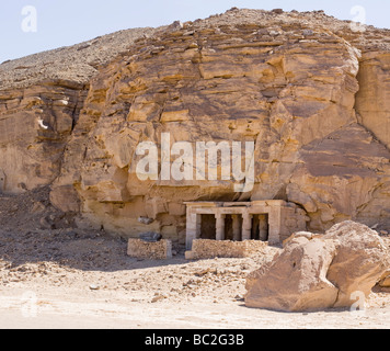 Kanais tempio del Re Sety 1 nel Wadi Abad nel Deserto Orientale dell'Egitto Foto Stock