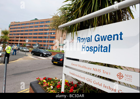 Royal Gwent Hospital, newport gwent nel Galles del Sud Foto Stock