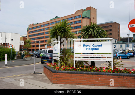 Royal Gwent Hospital, newport gwent nel Galles del Sud Foto Stock