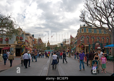 Scene da Disneyland Resort in Anaheim California Foto Stock