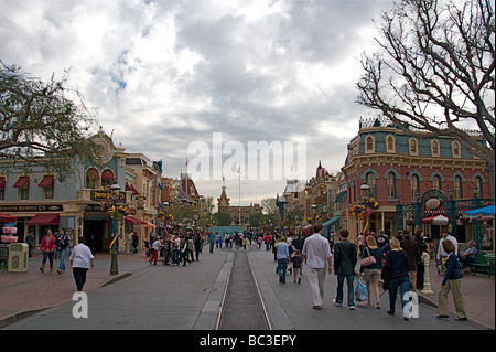 Scene da Disneyland Resort in Anaheim California Foto Stock