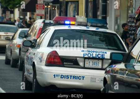 Veicolo di polizia a Washington DC, Stati Uniti d'America. Foto Stock