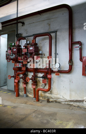 Sala di produzione della CE Wybrzeze power plant da Gdansk. Foto Stock