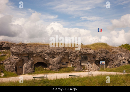 Douaumont Verdun Lorraine Francia Europa. Fort De Douaumont WW1 fortificazione per la battaglia di Verdun ora un museo Foto Stock