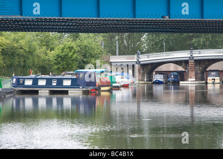 Bridgewater Canal ponte di chiatte a Runcorn Inghilterra uk gb Foto Stock