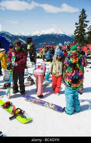 Whistler Mountain resort luogo del 2010 Giochi Olimpici Invernali Foto Stock