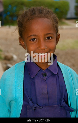 Scolari da Addis Abeba in Etiopia il Corno d Africa Foto Stock