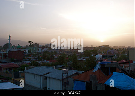 Scene di Addis Abeba in Etiopia il Corno d Africa Foto Stock