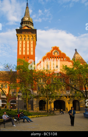 Town Hall a Trg Republike piazza nel centro di Subotica Serbia Europa Foto Stock