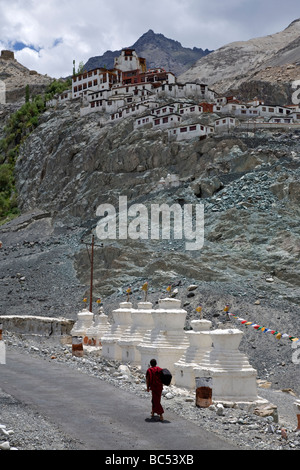 Diskit Gompa. Nubra Valley. Ladakh. India Foto Stock