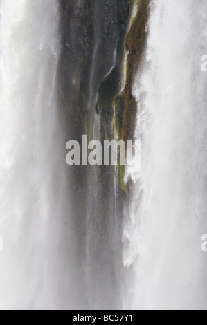 La sezione della gola del diavolo (cascata Garganta del Diablo, Garganta do Diabo) a Iguazu Falls. Foto Stock