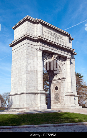 Il National Memorial Arch a Valley Forge National Historical Park, Valley Forge, PA, Stati Uniti d'America Foto Stock