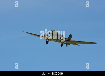 Douglas C47 DC3 Dakota in livrea Pegasus visualizzazione nel Regno Unito , in giugno, 2006. Foto Stock