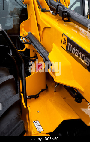 Close-up di JCB macchine di scavo Foto Stock