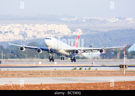 Swiss International Air Lines sbarco Foto Stock