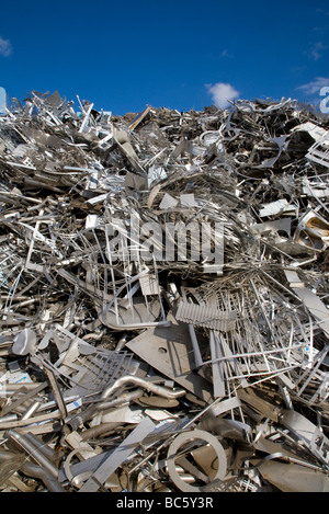 Sito di discarica, rottami di metallo Foto Stock