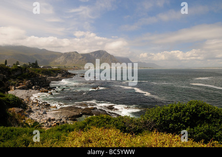 Vista della Walker Bay Hermanus Sud Africa Foto Stock