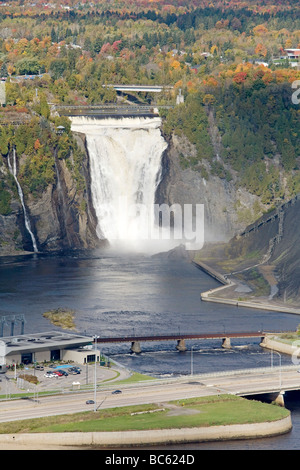 Montmorency Falls, Canada Quebec Quebec City Foto Stock