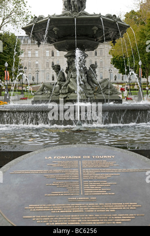 Fontana in Quebec, Canada Foto Stock