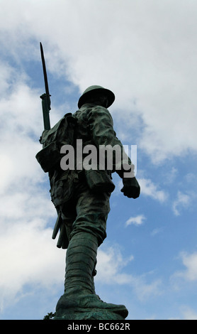 Statua di soldato, Museo Militare, Bodmin, Cornwall Foto Stock