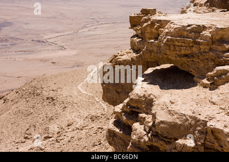 Machtesh ramon Foto Stock