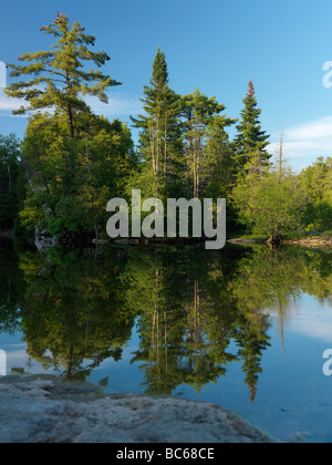 Fiume Eramosa paesaggio naturale Ontario Canada Foto Stock