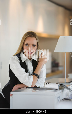 Business Woman in office Foto Stock