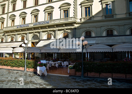 Piazza della repubblica piazza arco trionfale Firenze Italia Foto Stock