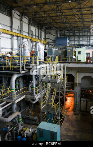 Sala di produzione della CE Wybrzeze power plant da Gdansk. Foto Stock