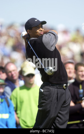 British Open di golf vincitore Tiger Woods a St Andrews nel 2000 Foto Stock