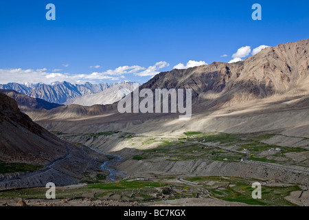 Villaggio Khalsar. Nubra Valley. Ladakh. India Foto Stock