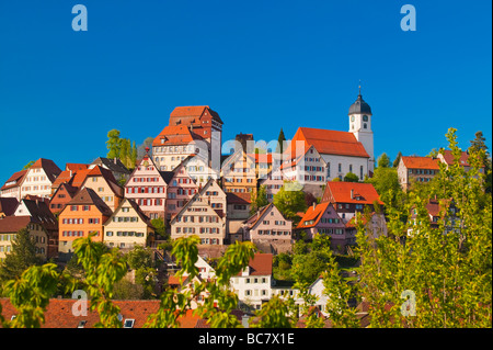 Altensteig Baden Wurttemberg Schwarzwald Foresta Nera in Germania Foto Stock